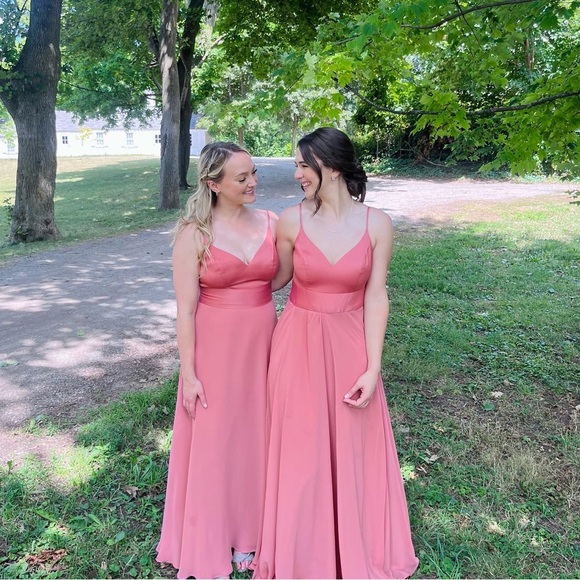 Size 6 Sedona colour DAVIDS BRIDAL bridesmaid dress - Picture 6 of 7